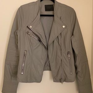 BLANKNYC Gray Leather Jacket